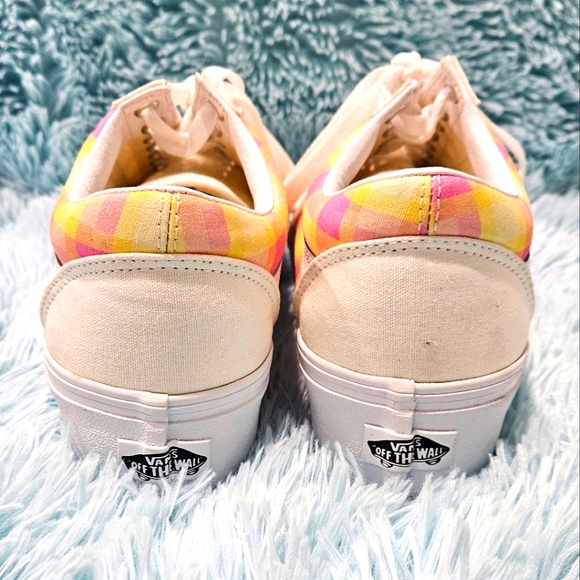 VANS Old Skool Stac Pastel Picnic Pink Plaid - Picture 3 of 6